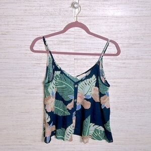 Miss Love Green Leaf OverSized Crop Top | SIZE S